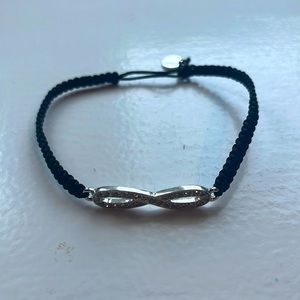 Silver Infinity Sign Woven Bracelet